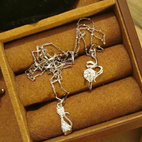 2 925silver necklaces - Picture 1 of 2